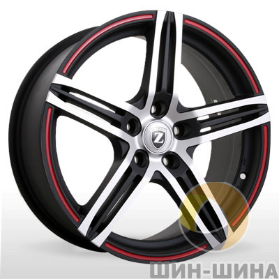 Диски SM 890 MtBPRL (Matt Black Polished Red Line) Storm